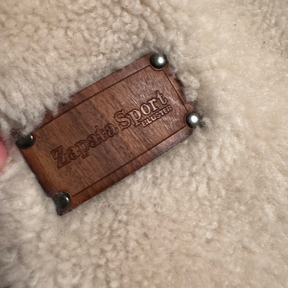 Emiliano Zapata Shearling & Leather Puffer Jacket Size 56 - Picture 14 of 15